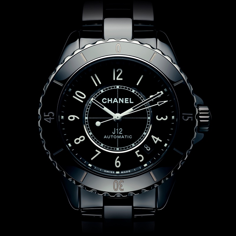 Chanel J12 Watch in Black.