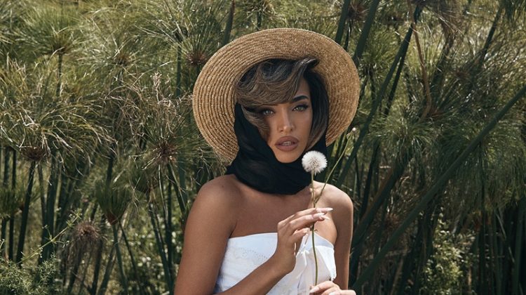 Eden Fines Poses in Countryside Styles for Glamour Bulgaria