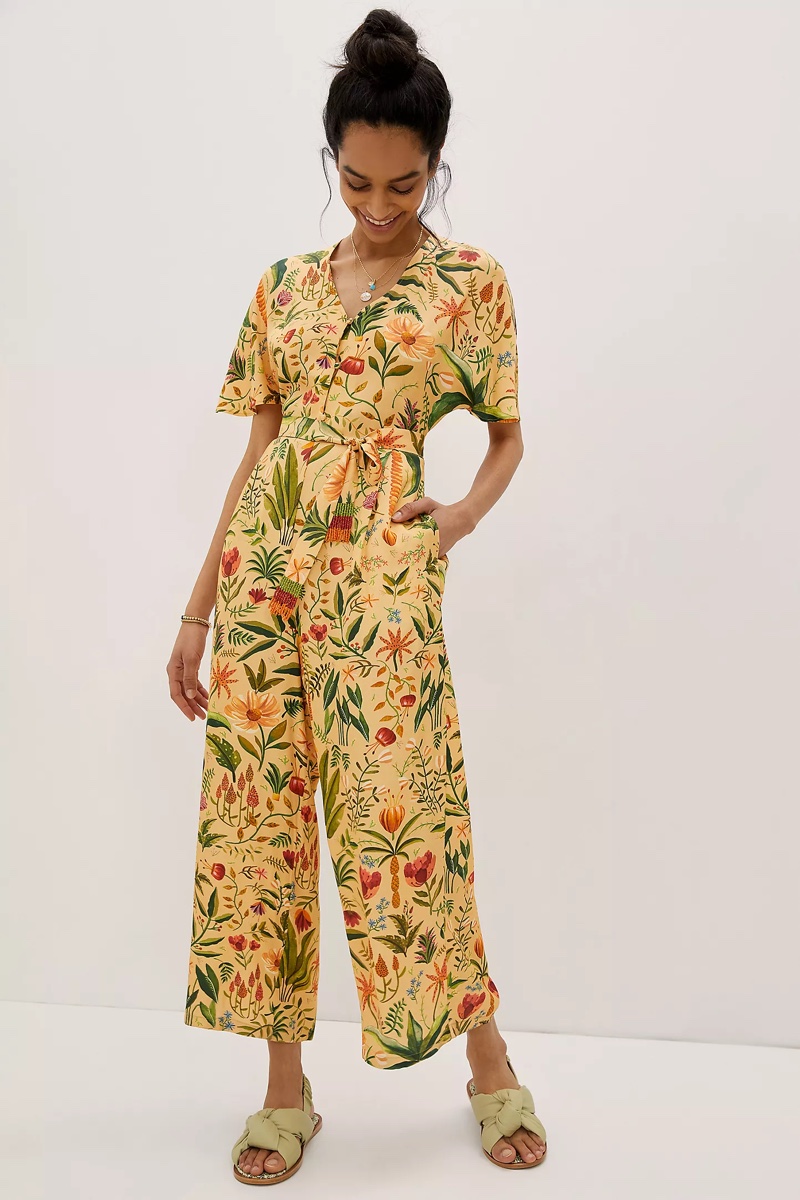 Farm Rio Floral V-Neck Jumpsuit $178