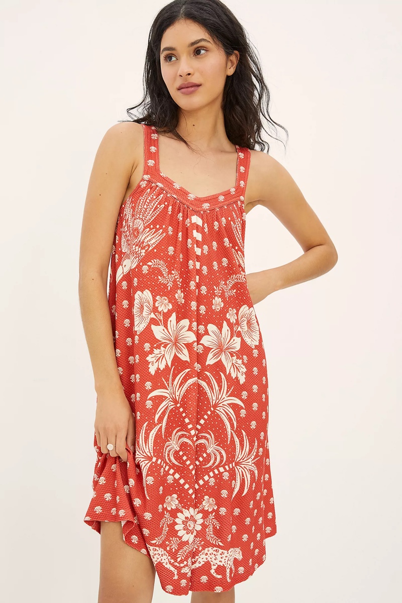 Farm Rio Palm Tree Printed Mini Dress $158