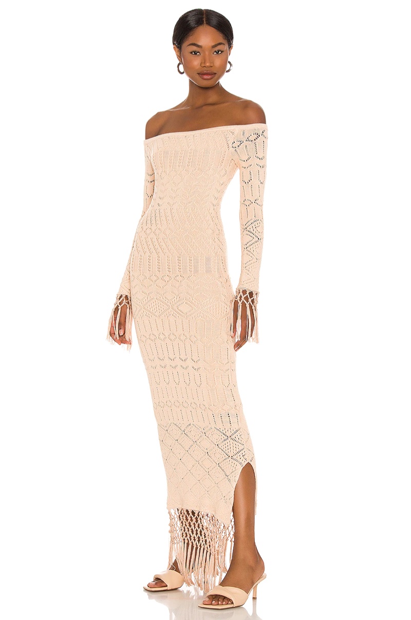 House of Harlow 1960 x Sofia Richie Rose Dress in Nude $228