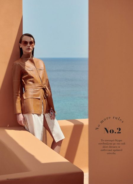 Julia Podlaszewska Poses in Summer Neutrals for Harper's Bazaar Greece Julia Podlaszewska Poses in Summer Neutrals for Harper's Bazaar Greece