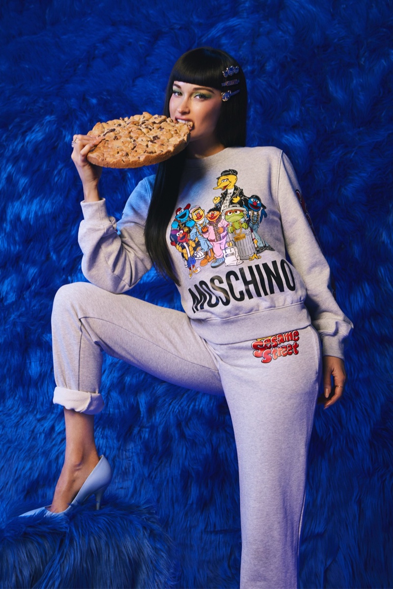 Kacey Musgraves stars in Moschino x Sesame Street campaign.