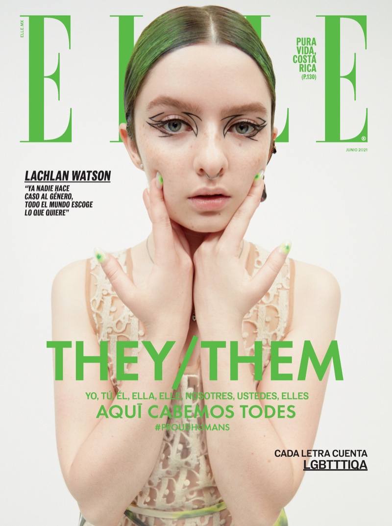 Lachlan Watson on ELLE Mexico June 2021 Cover.