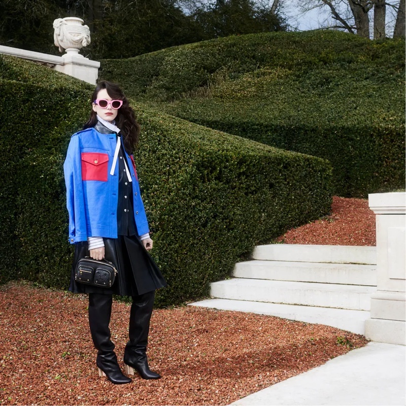 Stacy Martin appears in Louis Vuitton pre-fall 2021 campaign.