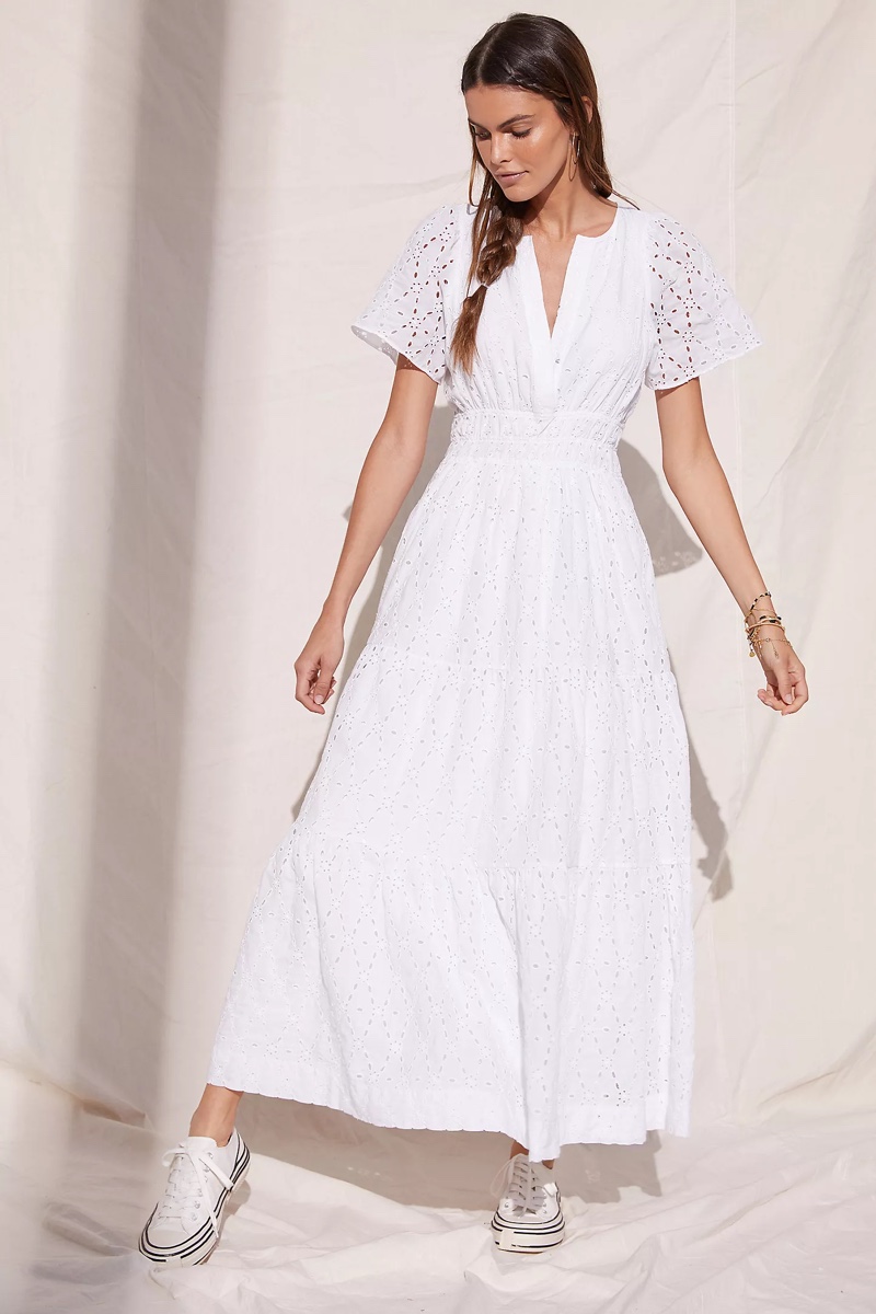 Maeve Somerset Maxi Dress in Ivory $178