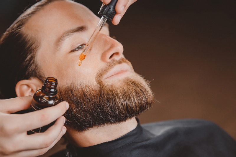 Man Beard Oil Grooming