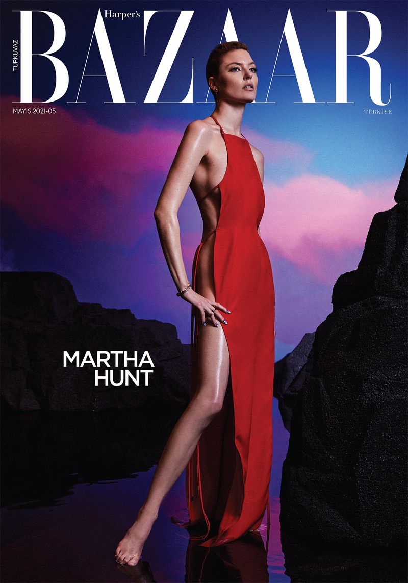 Martha Hunt Models Elegant Looks for Harper's Bazaar Turkey