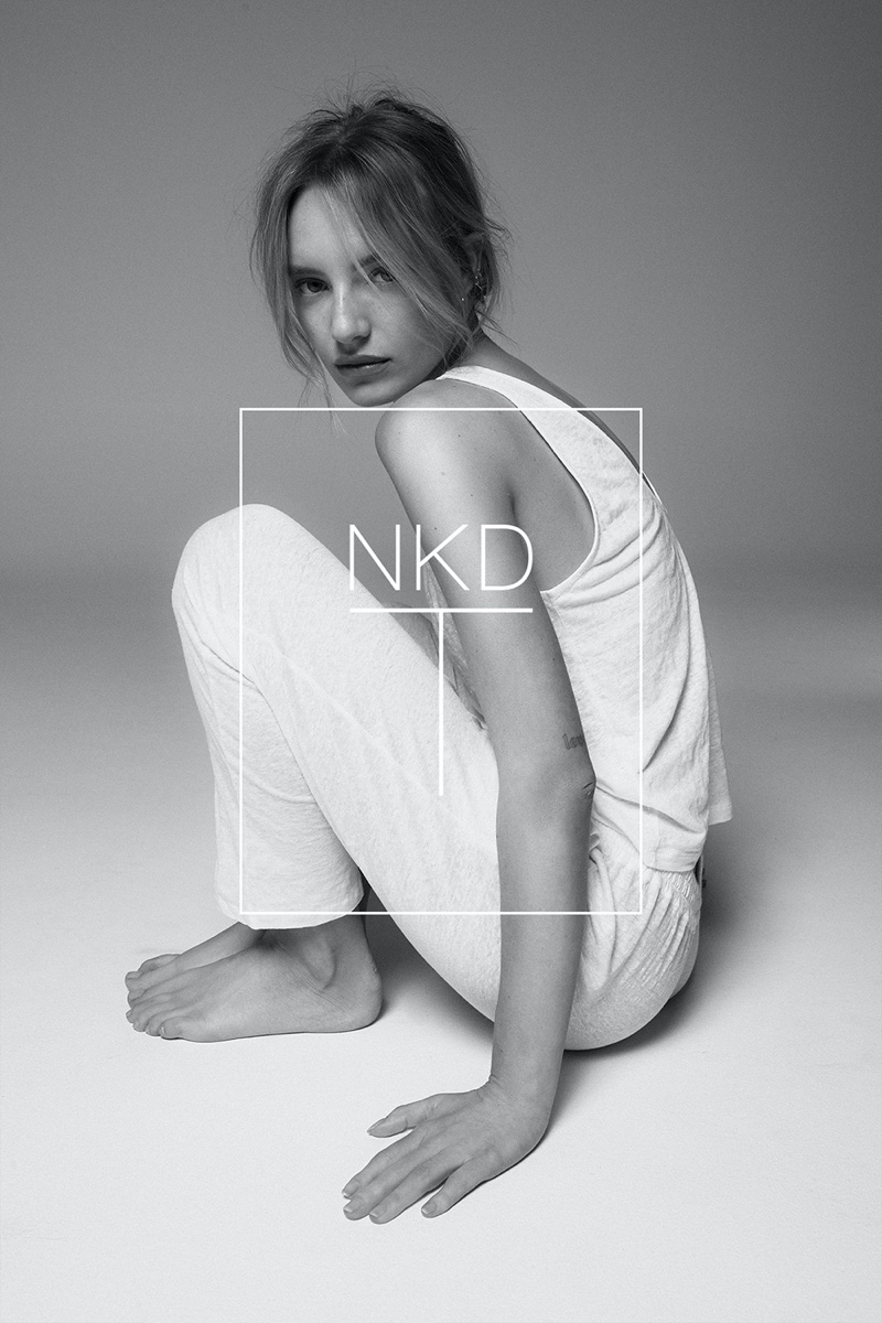 Maya Stepper for NKD-T by NAKED Cashmere campaign. Photo: Bryce Thompson