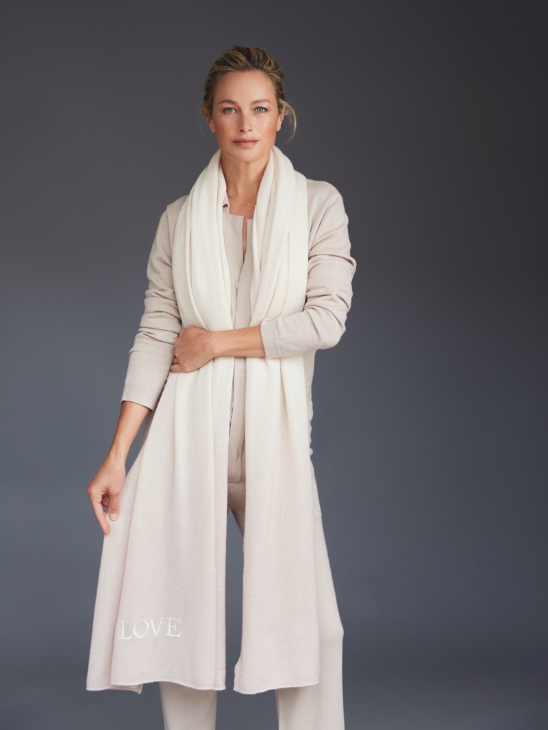 Carolyn Murphy stars in Naked Cashmere LOVE campaign.