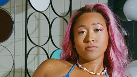 Naomi Osaka Rocks Pink Hair for Frankies Bikinis Collaboration Naomi Osaka Rocks Pink Hair for Frankies Bikinis Collaboration