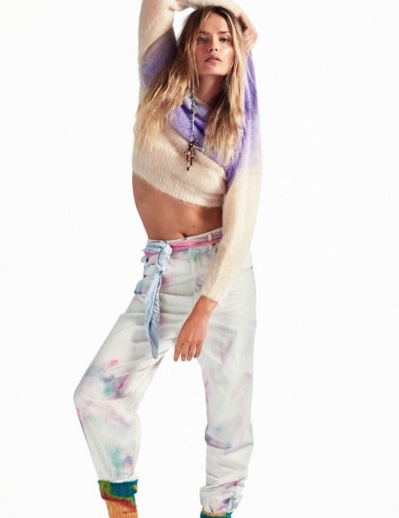 Natasha Poly Rocks Casual Denim Looks for Vogue Paris Natasha Poly Rocks Casual Denim Looks for Vogue Paris