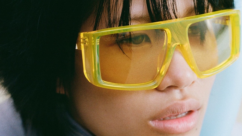 An image from Off-White's summer 2021 eyewear campaign.