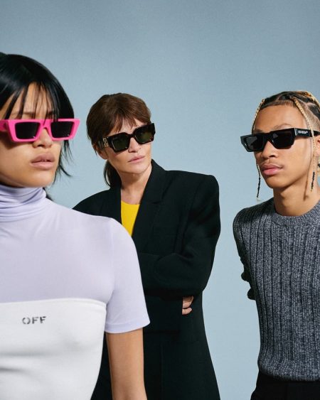 Helena & Justine Stand Out in Off-White Eyewear Summer 2021 Campaign Off-White eyewear summer 2021 campaign.
