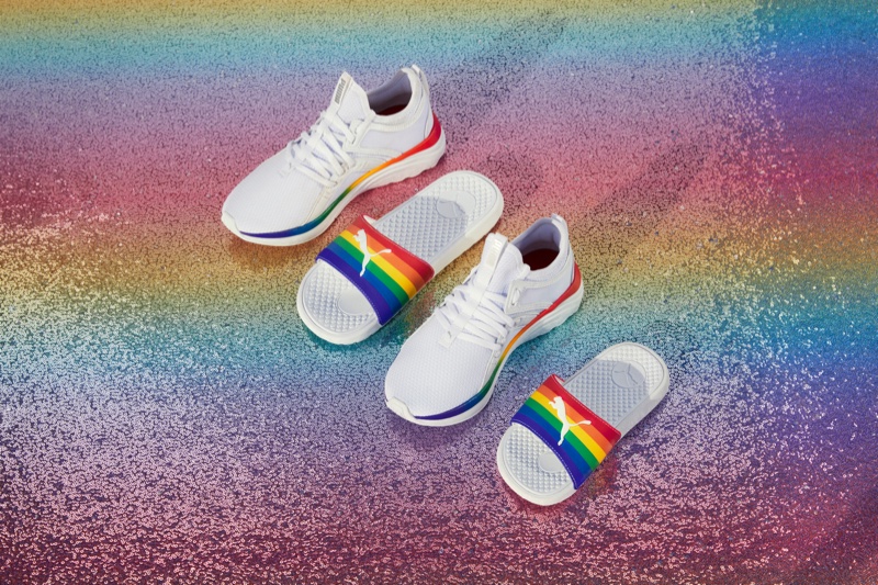 Shoe designs from PUMA's Forever Free Pride Collection.