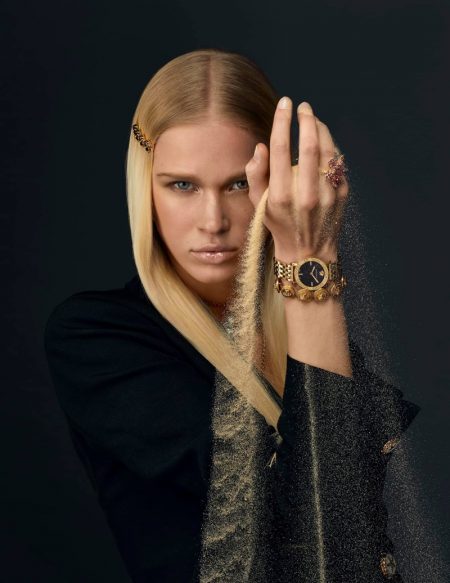 Versace Watches features Greca glass watch in spring-summer 2021 campaign.