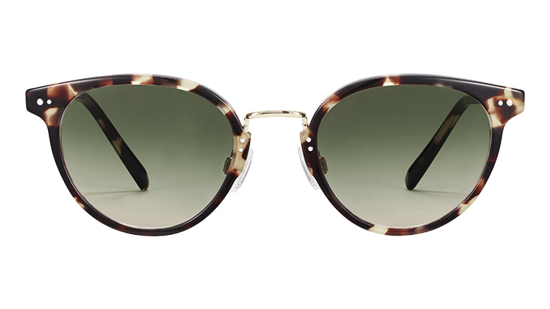 Warby Parker Elina Sunglasses in Truffle Tortoise with Polished Gold $145