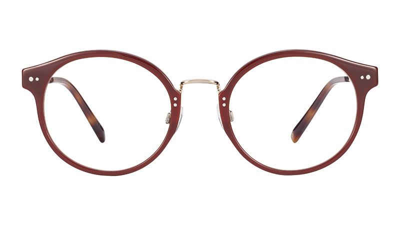 Warby Parker Jayla Glasses in Russet Red with Riesling $145