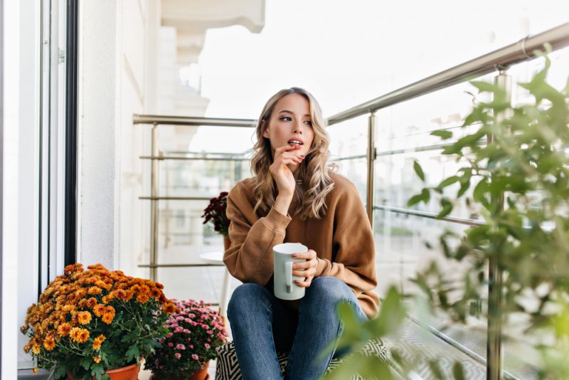 Woman Drinking Tea