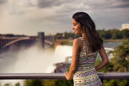 Canadian Bucket List: Five Things You Must See and Do Woman Posing Niagara Falls Canada