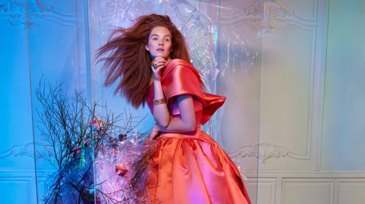 Alexina Graham Wows in Haute Couture Designs for Harper’s Bazaar Serbia