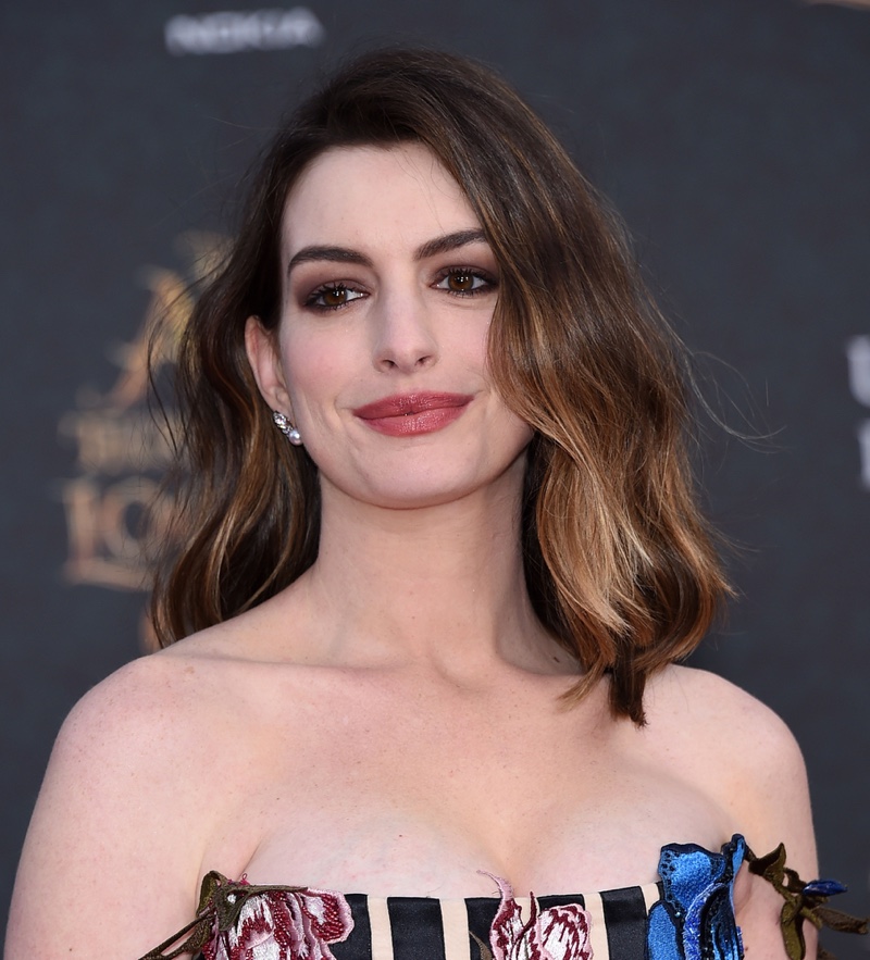 Anne Hathaway Brunette Actress