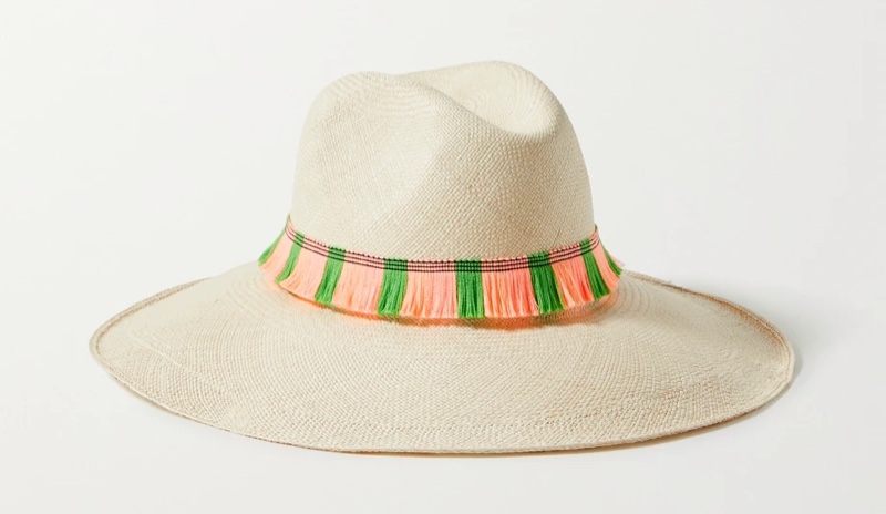 Artesano Portofino Fringed Straw Panama Hat $260