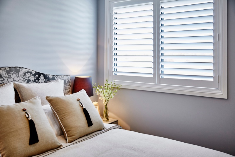 Bedroom Shutter Windows Pillows