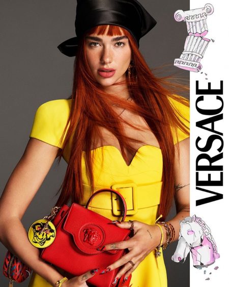 Dua Lipa Rocks Red Hair in Versace Fall 2021 Campaign Dua Lipa stars in Versace fall-winter 2021 campaign.