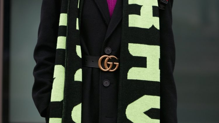 Gucci Belt Scarf Black Outfit