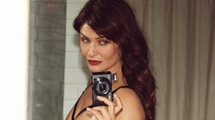 Helena Christensen stars in Coco de Mer Icons lingerie campaign.