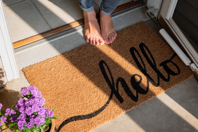 Hello Door Mat Summer Sun