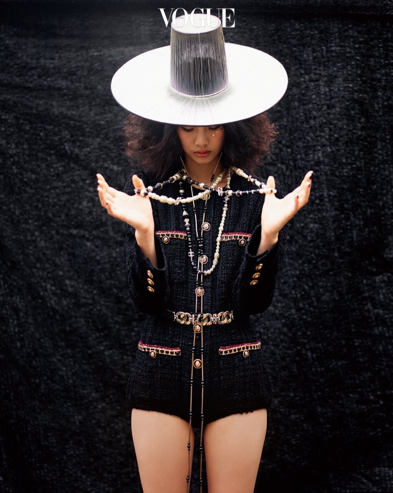 Hoyeon Jung Captivates in Chanel Fashions for Vogue Korea