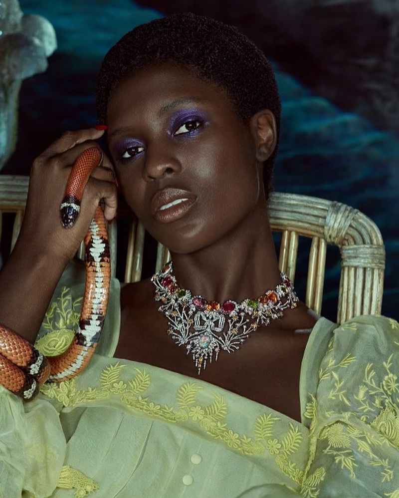 Jodie Turner-Smith Gucci High Jewelry 2021 Campaign