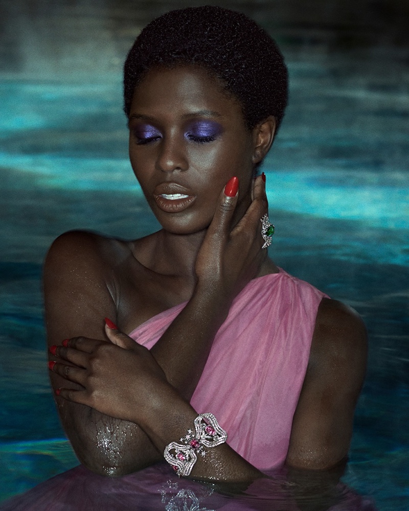 Jodie Turner-Smith stars in Gucci High Jewelry 2021 campaign.