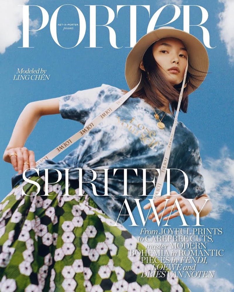 Ling Chen Poses in Getaway Fashions for PORTER Edit