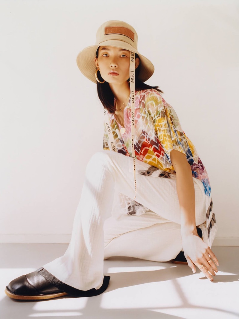 Ling Chen Poses in Getaway Fashions for PORTER Edit