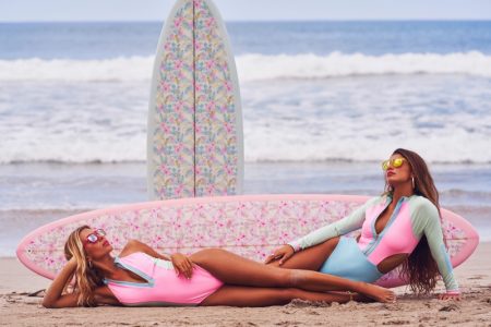 Haley, Leoo, Linnea Go Surfing in LoveShackFancy x Hurley's Swim Collab Haley, Leoo, Linnea Go Surfing in LoveShackFancy x Hurley's Swim Collab