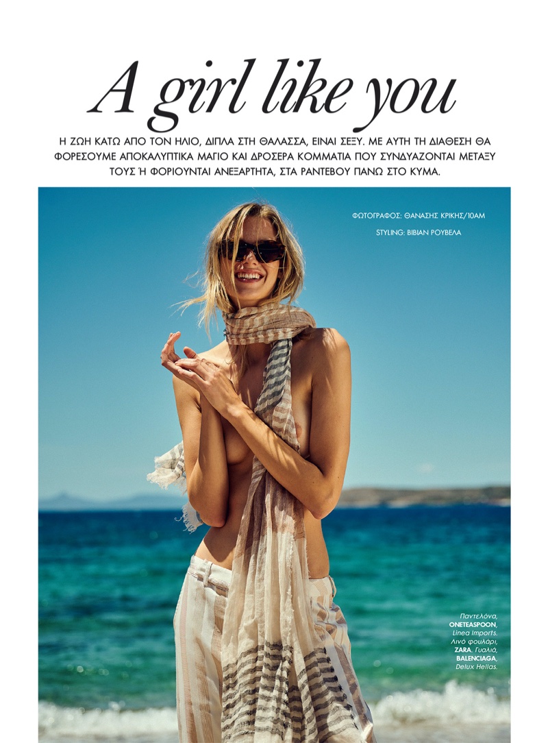 Mariina Keskitalo ELLE Greece Thanassis Krikis Cover Swim Editorial