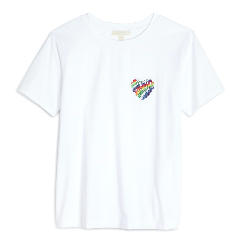 Michael Kors Pride Rainbow Patch T-Shirt.