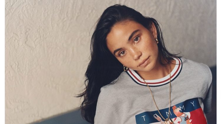 Christina Nadin stars in Space Jam: A New Legacy x Tommy Jeans campaign.