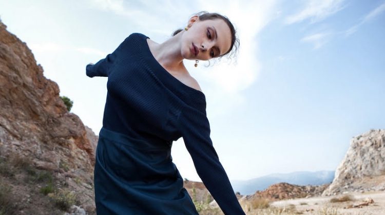 Vovk Kristina Captivates Outdoors for Beauté Magazine Greece