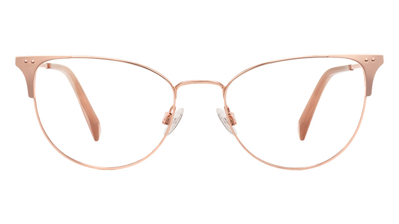 Warby Parker Ava Glasses in Rose Gold $145