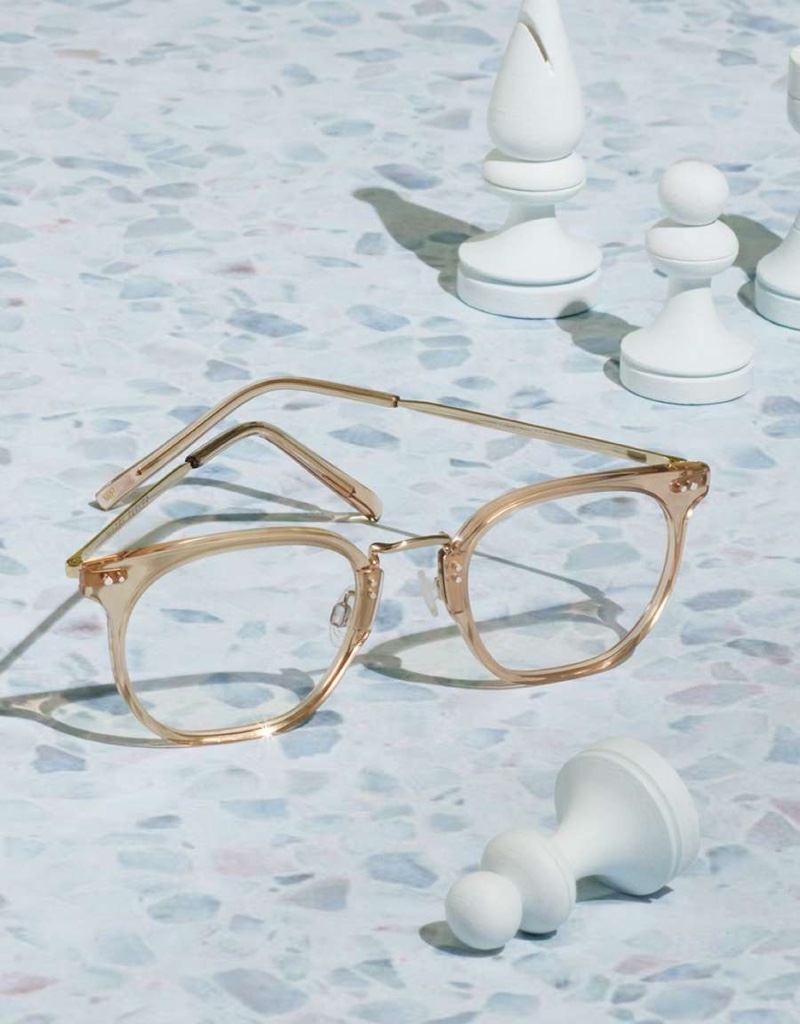 Warby Parker Halton Glasses in Nutmeg Crystal with Riesling $145