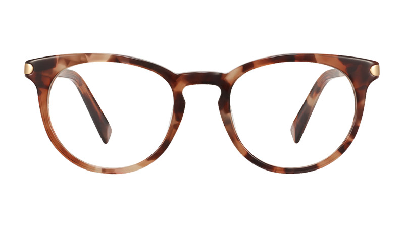 Warby Parker Sadie Glasses in Sesame Tortoise with Polished Gold $145