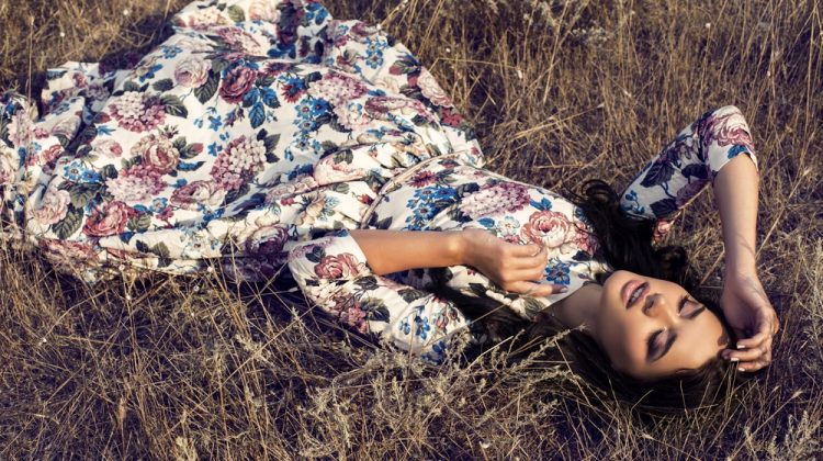 Woman in Floral Dress