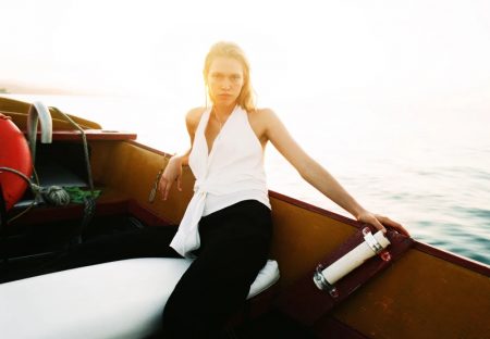 Linen Season: Nikki McGuire Wears Zara's Breezy Summer Looks Zara Linen Blend Top and Jacquard Pants.