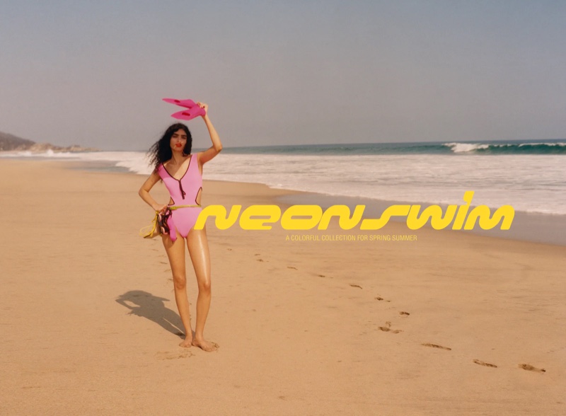 Zara unveils Neon Swim editorial.