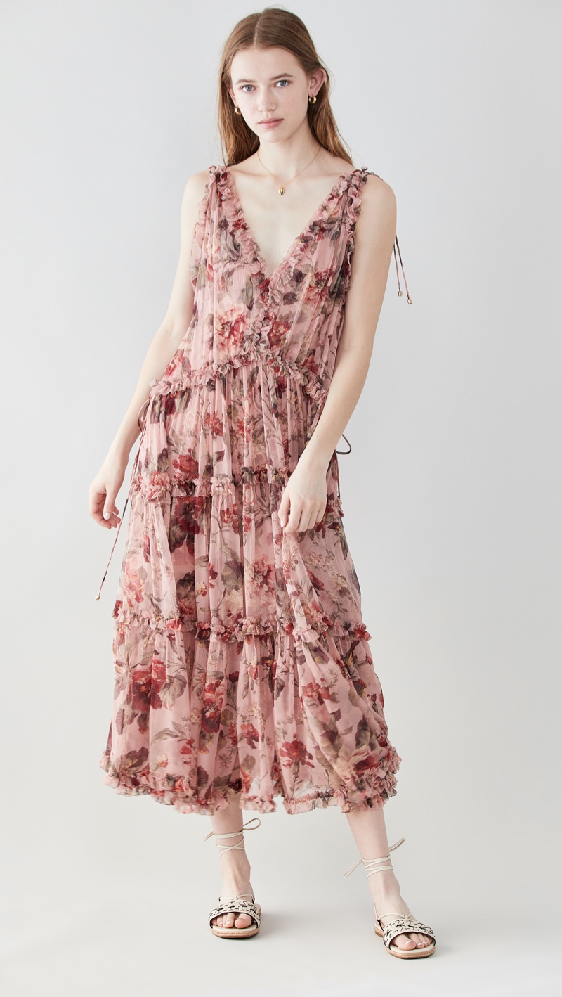 Zimmermann Cassia Frill Midi Dress $1,150