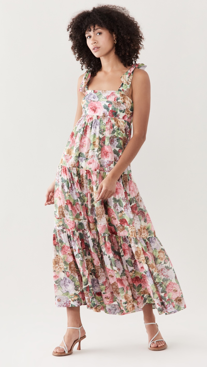 Zimmermann Mae Tie Shoulder Dress $650